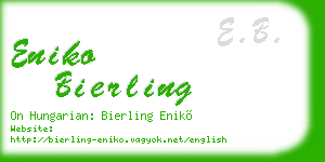 eniko bierling business card